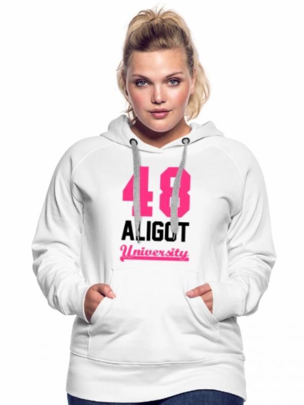 sweat femme 48 aligot university blanc
