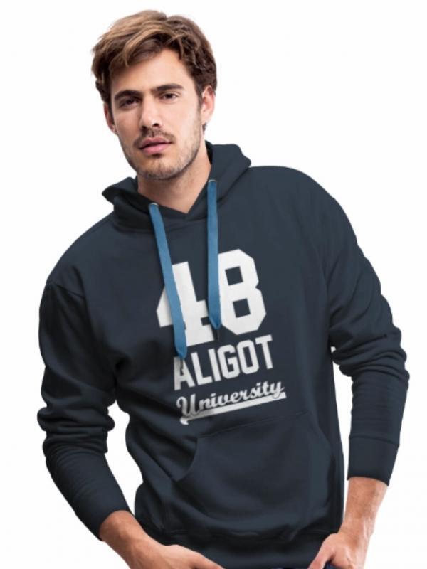 Sweat shirt homme aligot university bleu marine