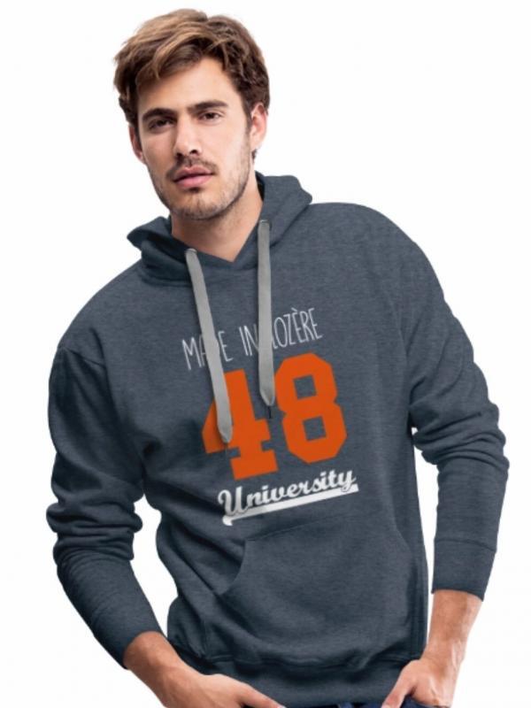 Sweat shirt homme made in lozère university