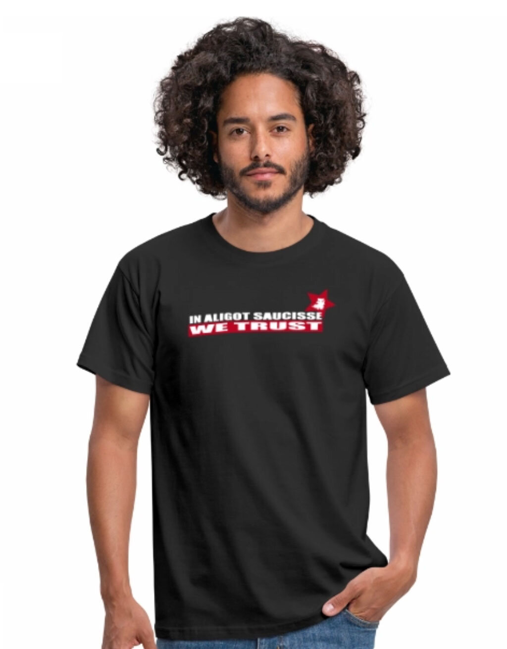 Tee shirt Homme In Aligot Saucisse We Trust